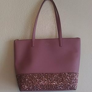 Kate Spade pink glitter tote.